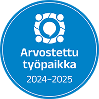 Arvostettu työpaikka -sertifikaatti.